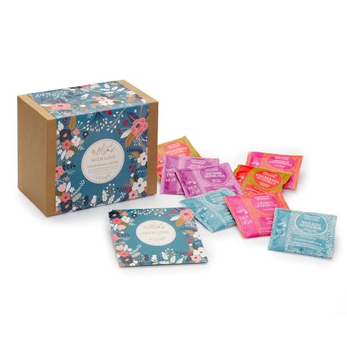 Tee seit 1836 | Tisane Mix Geschenkbox | Verschiedene Kräutertees in 4 Fruchtaromen | Sweet Tastes Fruit Infusions in Sachets - 28 Total Pyramids (98 Gr) von ANTICO CAFFE' NOVECENTO