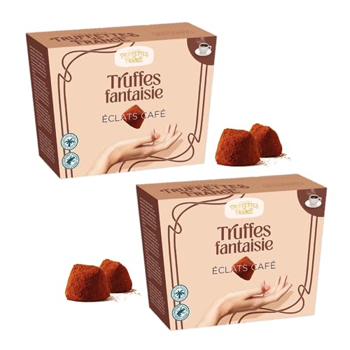 Truffettes de France® | Kaffee-Trüffel | Trüffel-Kaffee-Geschenkbox | Mit Kakao überzogene Schokolade Fantasy Aroma Kaffeetrüffel - 2 x 200 Gr von ANTICO CAFFE' NOVECENTO