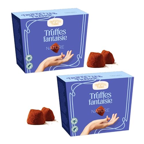 Truffettes de France® | Ursprüngliche Trüffel | Cofanetto Regalo Edizione Natürliche Trüffel | Cioccolato Ricoperto Kakao | Tartufini Fantasia mit Kakao - 2 x 200 Gr von ANTICO CAFFE' NOVECENTO