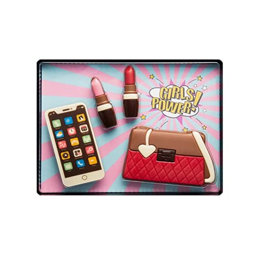 Weibler Confiserie Etui mit Set-Tasche, Lippenstifte, Handy in Milchschokolade | Schokoladentüte | Milchschokolade-Handy - 135 Gramm von ANTICO CAFFE' NOVECENTO