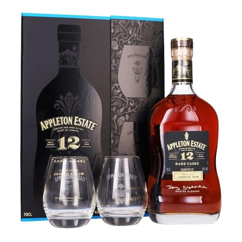 Appleton Estate 12 Years Old Rare Casks Jamaica Rum 43% Vol. 0,7l in Geschenkbox mit 2 Gläsern von APPLETON