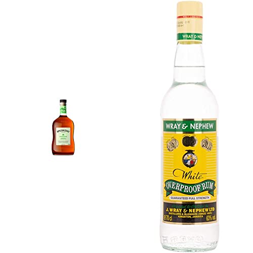 Wray & Nephew Overproof Rum (1 x 0.7 l) & Appleton Estate Signature Blend Rum - Vollmundiger, honigfarbener Jamaica Rum, pur oder für Cocktails und Longdrinks - 1 x 0,7 l von APPLETON