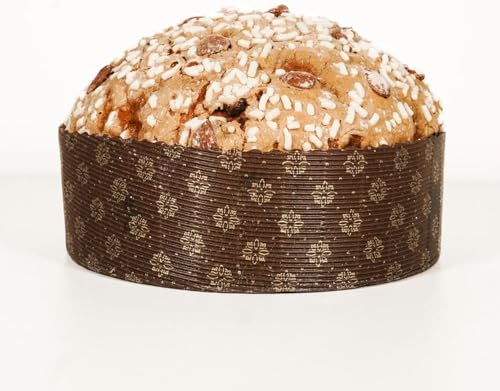 Artisan Panettone mit Mandelglasur, 800g Panettone mit Mandeln, nur mit Rosinen oder Schokolade, Teig mit Sauerteig. (Mit Mandelglasur, Rosinen) von APULIAN BAKERY ZONE