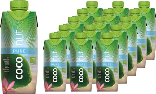 Aqua Verde - Bio-Kokoswasser aus Konzentrat I 100% Natürlich & Pur I Ideal für Hydratation & Cocktails I Vegan I 100% Bio-Qualität (15x 330 ml) von AQUA VERDE