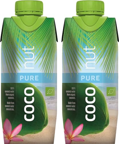 Aqua Verde - Bio-Kokoswasser aus Konzentrat I 100% Natürlich & Pur I Ideal für Hydratation & Cocktails I Vegan I 100% Bio-Qualität (2x 330 ml) von AQUA VERDE