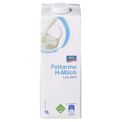 ARO - Haltbare fettarme Milch, 1.5% Fett - 12 x 1 Liter Flasche von ARO