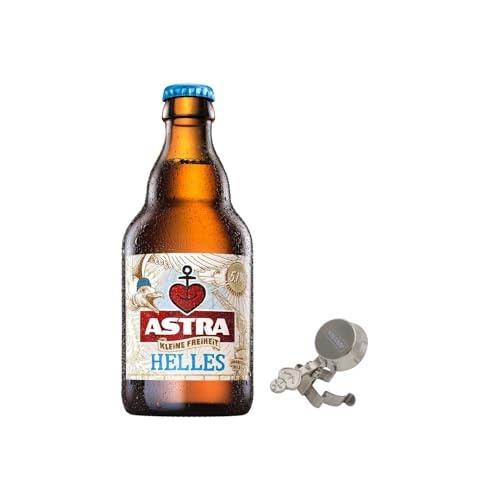 Astra Bier Kleine Freiheit Helles, 0,33l Flasche, inkl. Flaschenverschluss von ASTRA