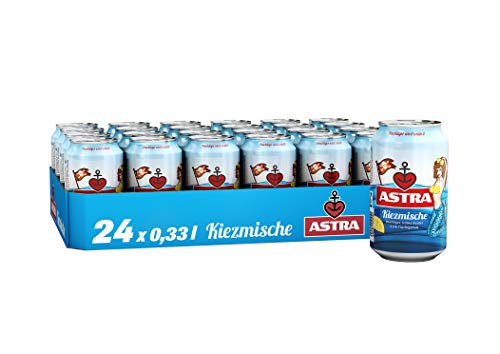 Astra Kiezmische fruchtig, trübes Alster Radler, Bier Dose Einweg (24 X 0.33 L) von ASTRA