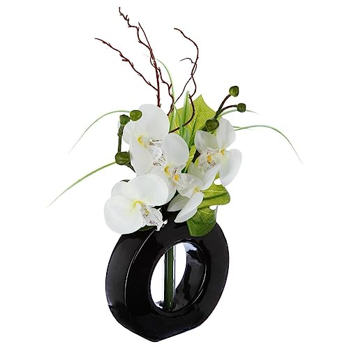 Atmosphera - Arrangement aus künstlichen Orchideen - Keramikvase - H44 cm - Model 2 von ATMOSPHERA CREATEUR D'INTERIEUR