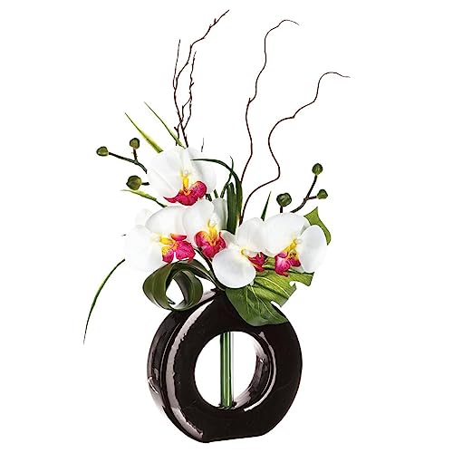 Atmosphera - Arrangement aus künstlichen Orchideen - Keramikvase - H44 cm - Model 4 von ATMOSPHERA CREATEUR D'INTERIEUR