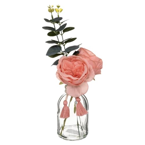 Atmosphera - Blumenarrangement in Vase "Carmen" H30 cm - Rosa von ATMOSPHERA CREATEUR D'INTERIEUR