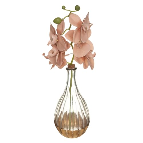 Atmosphera - Künstliche Orchidee "Edi" - Glasvase - H40 cm - Rosa von ATMOSPHERA CREATEUR D'INTERIEUR