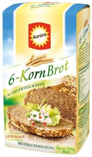 Aurora 6-Korn-Brot Backmischung 6x500g von LNEE