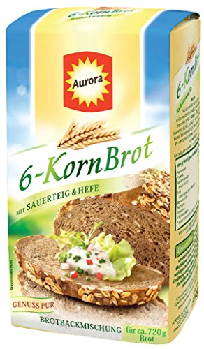 Aurora 6-Korn Brot Brotbackmischung 500g von AURORA