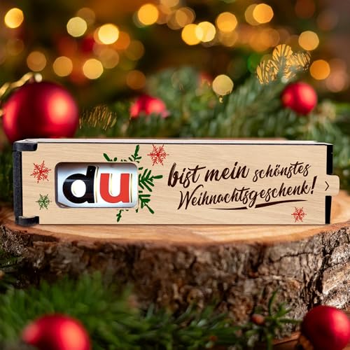 Du bist mein schönstes Weihnachts Geschenk - Schokoriegel Geschenkbox inkl. Duplo, Kleinigkeit, Süßigkeiten Geschenk, kleines Dankeschön Geschenk von AVIDA ZEN