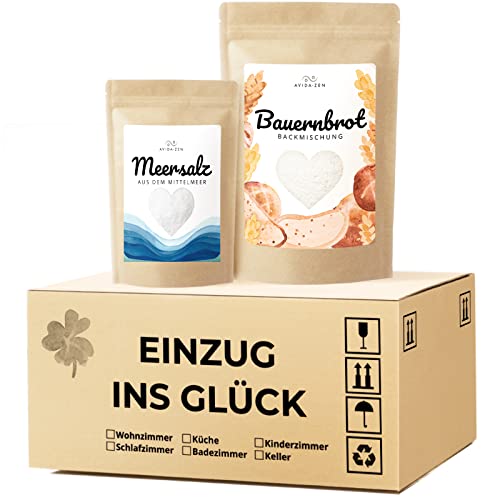 Einzugsgeschenk für Wohnung und Haus, tolles Einweihungsgeschenk , Brot und Salz Geschenk zum Einzug von AVIDA ZEN