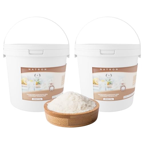 Natron Pulver 2x5kg Lebensmittelqualität E500ii | Natriumbicarbonat Backsoda Backpulver Backing Soda Natriumhydrogencarbonat | zum Putzen Reinigen rein Premium Qualität von AVOIR BESOIN