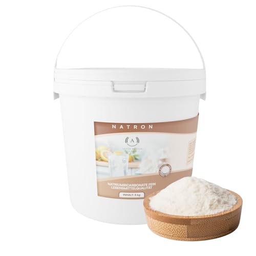 Natron Pulver 5kg Lebensmittelqualität E500ii | Natriumbicarbonat Backsoda Backpulver Backing Soda Natriumhydrogencarbonat | zum Putzen Reinigen rein Premium Qualität von AVOIR BESOIN