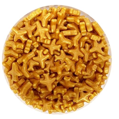 Gold Candy Star Herz-Perlenmischung, Perlen-Kuchenstreusel, Cupcake-Dekorationen, Nr. 12, 1 kg von AYUMN