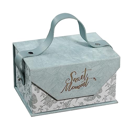 1 Stück Koffer Koffer Griff Exquisite Favor Blau Brautjungfer Einzigartige Hülle Schöne Tasche Schokolade Empfang Papier Mode Mit Jubiläumsgeschenk Geburtstag Brautgeschenk von Abaodam