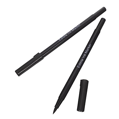 Abaodam 2st Backstift Stift in Lebensmittelqualität Lebensmittelfarbmarker Kuchendekorationsstift Lebensmittel Malstift Lebensmittelmarkierungsstift Keksstift Plastik Essbar Schmücken von Abaodam