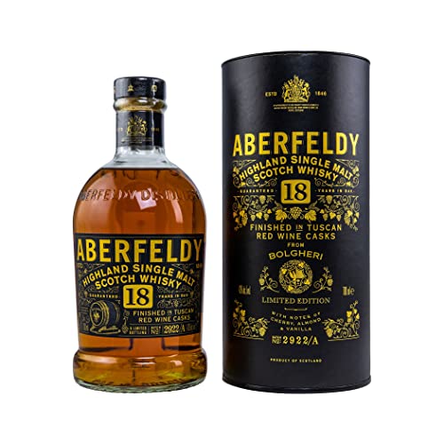 Aberfeldy 18 Years Old Red Wine Casks BOLGHERI 43% Vol. 0,7l in Geschenkbox von Aberfeldy