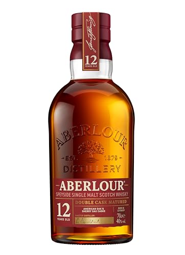 Aberlour 12 Jahre Highland Single Malt Scotch Whisky - Mit Geschenkverpackung - Schottischer Double Cask Matured Scotch – 1 x 0,7 l von Aberlour