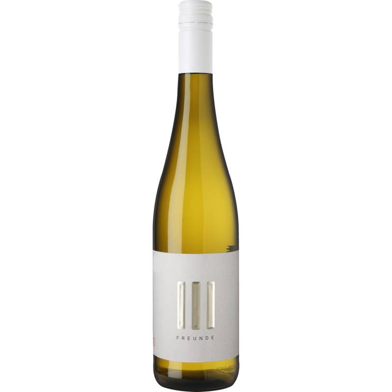 III Freunde Riesling, Trocken, Rheinhessen, Rheinhessen, 2023, Weißwein von Abfüller: III Freunde GmbH, D - 67577 Alsheim