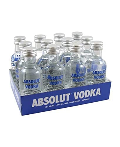 Absolut Blue Plain Vodka 5cl Miniature - 12 Pack von Absolut Vodka