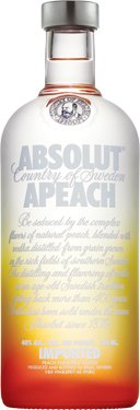 Absolut Peach Flavored Vodka 38% Vol. 1l von Absolut Vodka