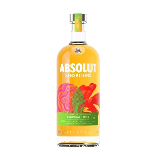 Absolut Vodka Sensations Tropical Fruit, fruchtiger Aperitif mit einem Hauch von Szechuan Pfeffer, Sommer-Getränk mit nur 20% Alkoholgehalt, 1 x 1 L von Absolut Vodka