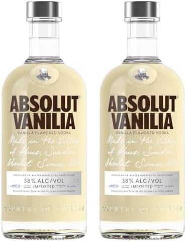 Absolut VANILIA Flavored Vodka 38% Vol. 0,7l (Packung mit 2) von Absolut Vodka