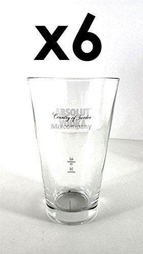 Absolut Vodka - 6x Gläser geeicht 2/4cl - 330ml von Absolut Vodka