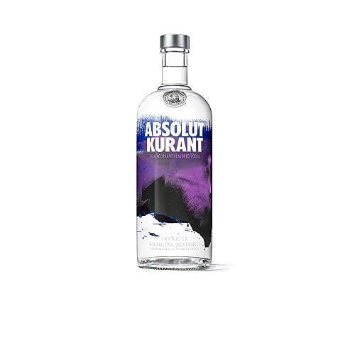 Absolut Vodka Kurant – Absolut Vodka mit schwedischer Johannisbeere – Schwedischer Klassiker – Ideal für Cocktails und Longdrinks – 1 x 1 l von Absolut Vodka