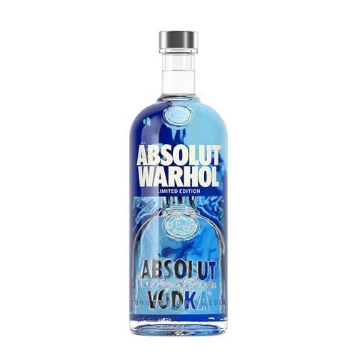 Absolut Vodka Original Andy Warhol Limited Edition Design 2024, Premium Wodka, ideal für Cocktails & Longdrinks, Sammlerstück, 40% Vol., 1 x 1 Liter von Absolut Vodka