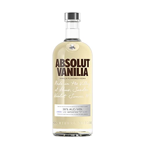 Absolut Vanilia – Absolut Vodka mit Vanille-Aroma – Absolute Reinheit und einzigartiger Geschmack in ikonischer Apothekerflasche – 1 x 1 l von Absolut Vodka