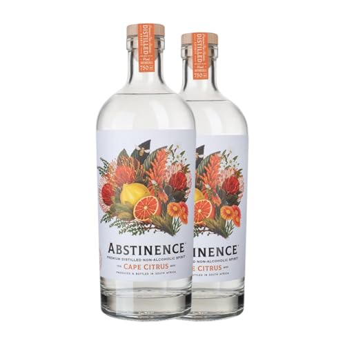 Liköre Abstinence Cape Citrus Western Cape 75 cl Sin Alcohol (Karton mit 2 Flaschen von 75 cl) von Abstinence