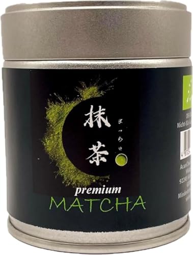 100% Japanischer Matcha - Ceremonial Grade UJI - 30 g Dose - Bio - gemahlen von AcanChia