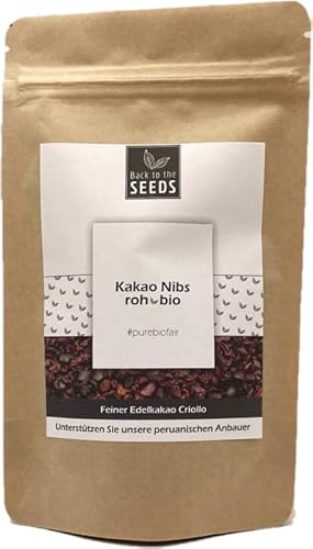 Bio Kakao Nibs - Edelkakao "Criollo" - Rohkostqualität (400g) von AcanChia