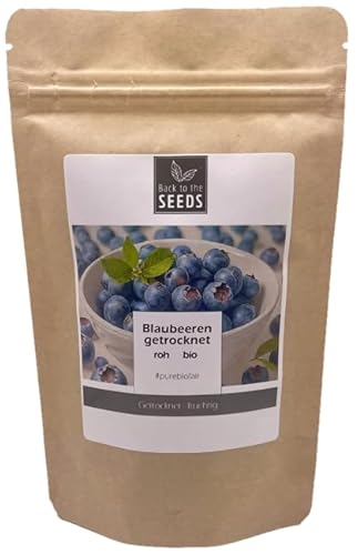 Getrocknete Bio-Blaubeeren, ohne Zuckerzusatz, 200 g aus Peru, ohne Zusatzstoffen und Rohkostqualität von AcanChia