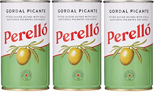 Perello Gordal entkernte grüne Oliven, 3 x 350 g von Perello