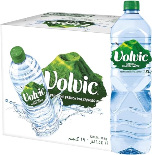 Volvic Natürliches Quellwasser, 1,5 Liter Flaschen (12 Stück) von AcornSolution