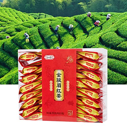 Chinesischerrzer Tee, Goldene Knospen, Süöer und Fruchtiger Geschmack, Tragbar für Reisen, 200 G, Lapsang Souchong, Fruchtig Blumig, Heiöes oder Kaltes Getrönk von Acouto