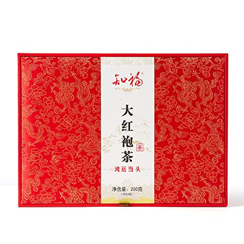 Da Hong Pao-Tee -C Fujian Rock Oolong-Tee mit Losen Blöttern, Schachtel, Goldene und Klare Suppe, Orchideenduft, Einzeln Verpackt, 24 Packungen, Zum von Acouto