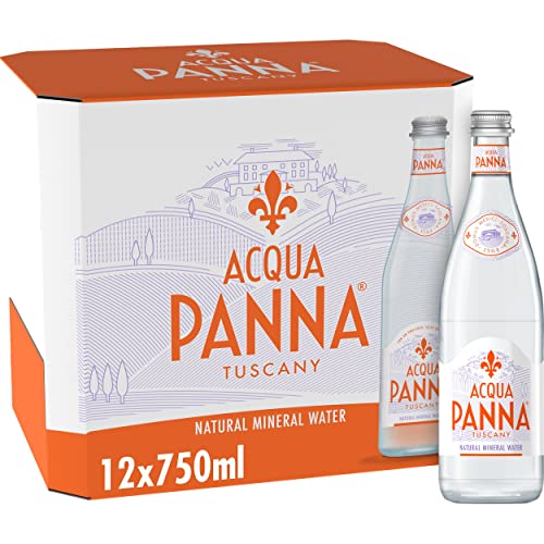 Acqua Panna Natürliches Mineralwasserglas, 12 x 750 ml von Acqua Panna