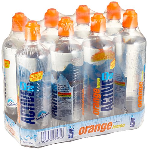 Active O2 Orange Lemon Einweg, (8 x 750 ml) von Active O2