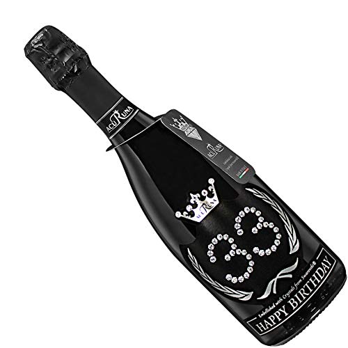 Acuruna Vino Spumante Geburtstag mit Swarovski Kristallen 0,75 l edles Geburtstags-Geschenk Präsent Damen Herren (33) von Acuruna