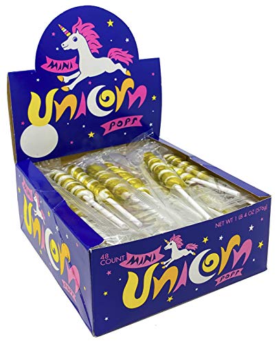 Adams & Brooks, Inc. Unicorn Pops, einzeln verpackt, Einhorn-Lutscher, ideal für Partygeschenke, Süßigkeiten-Buffets (Tutti Frutti (Gold)) von Adams & Brooks, Inc.