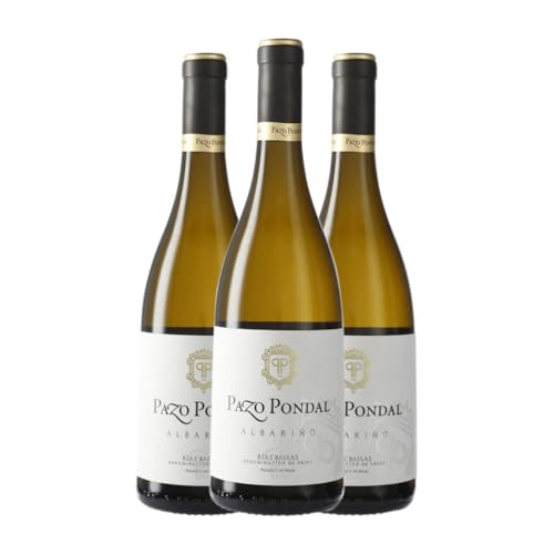 Pazo Pondal Albariño Rías Baixas 75 cl Weißwein (Karton mit 3 Flaschen von 75 cl) von Adega Pazo Pondal