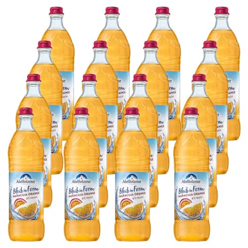 Adelholzener Bleib in Form Maracuja Orange 16 Flaschen je 0,75l von Adelholzener